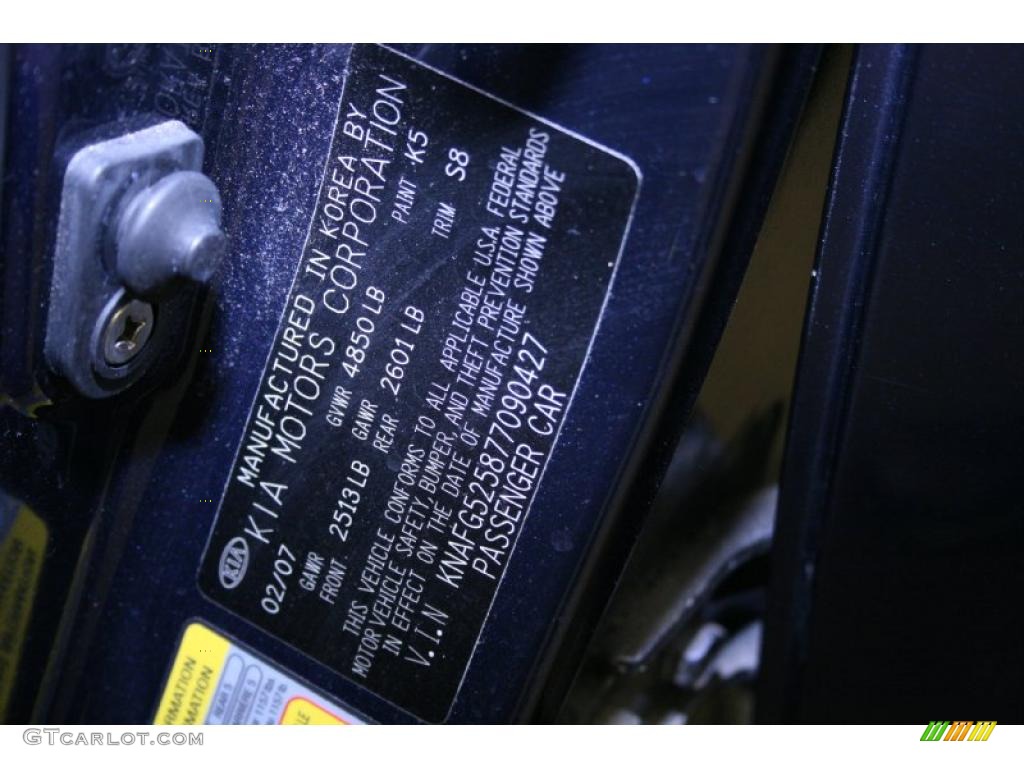 2007 Rondo LX - Velvet Blue / Gray photo #53