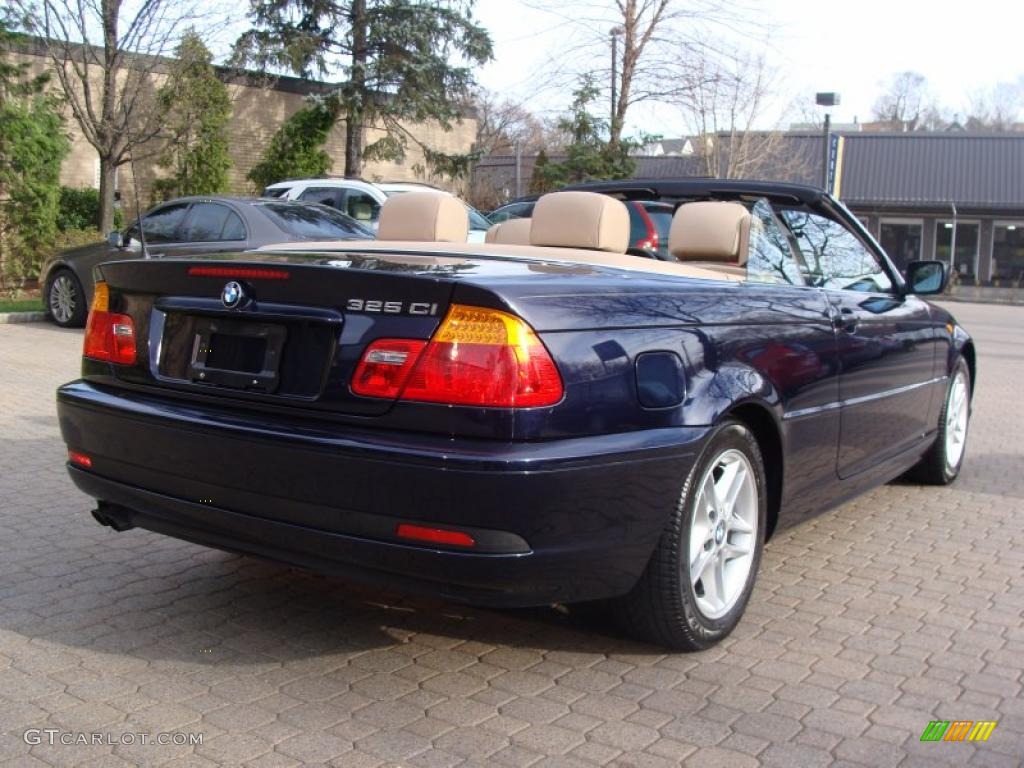 2004 3 Series 325i Convertible - Orient Blue Metallic / Sand photo #4