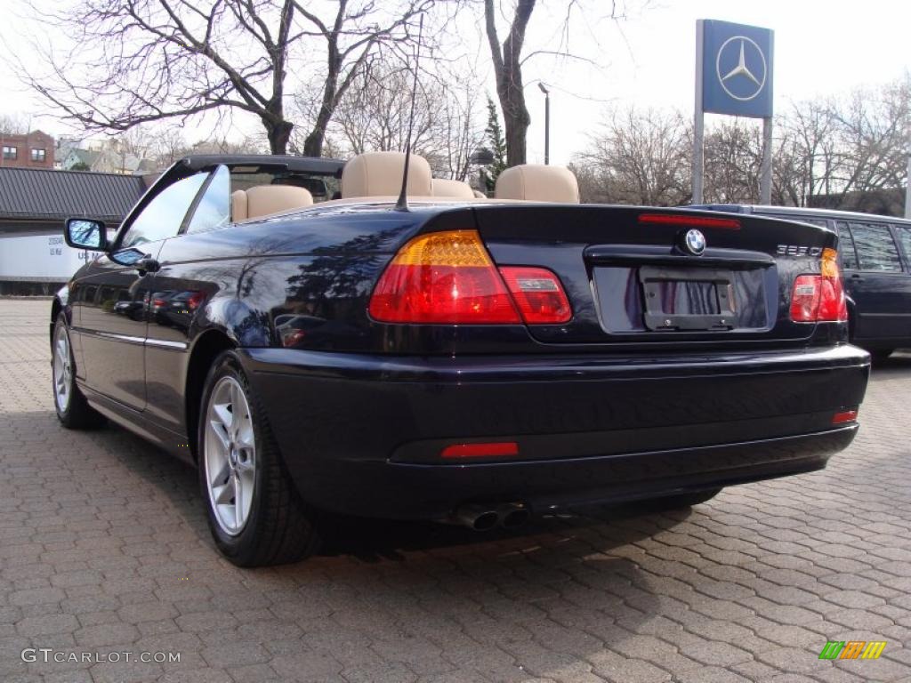 2004 3 Series 325i Convertible - Orient Blue Metallic / Sand photo #6