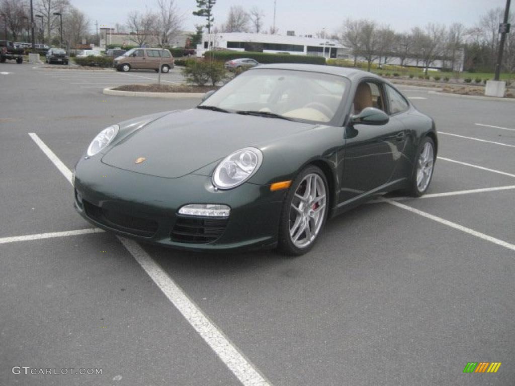 2009 911 Carrera S Coupe - Porsche Racing Green Metallic / Sand Beige photo #1