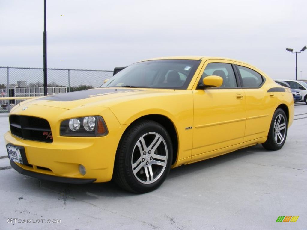 Top Banana Yellow 2006 Dodge Charger R/T Daytona Exterior Photo #27717360