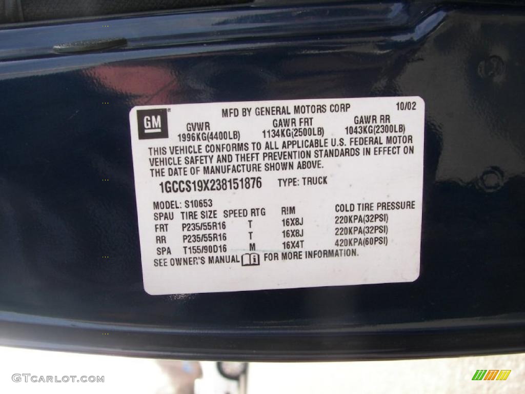 2003 S10 Xtreme Extended Cab - Indigo Blue Metallic / Graphite photo #5