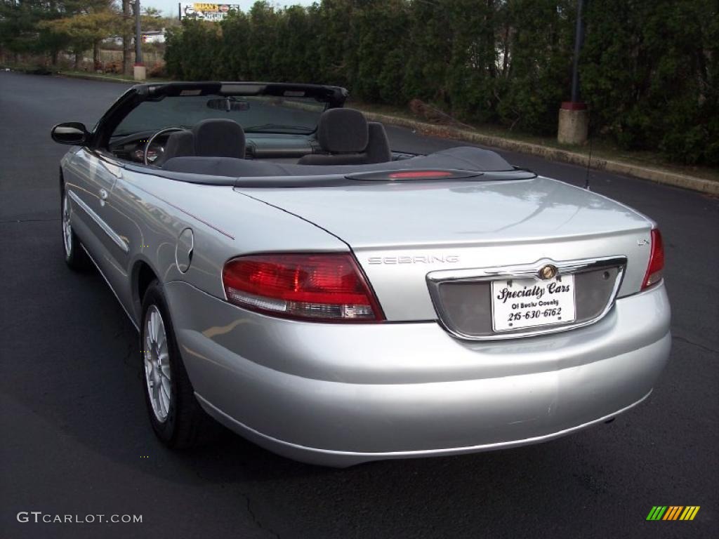 2004 Sebring LX Convertible - Bright Silver Metallic / Dark Slate Gray photo #41