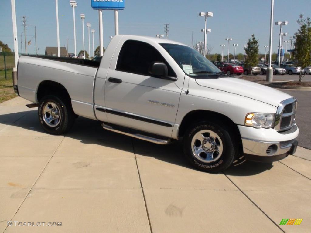 2005 Ram 1500 ST Regular Cab - Bright White / Taupe photo #4