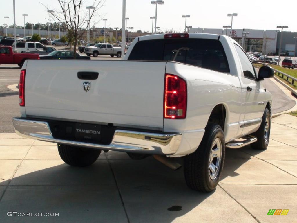 2005 Ram 1500 ST Regular Cab - Bright White / Taupe photo #7