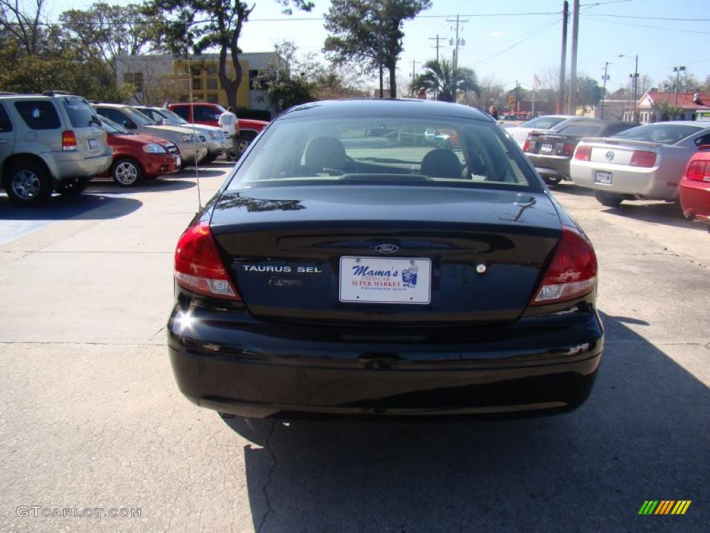 2004 Taurus SEL Sedan - Black / Medium Parchment photo #7
