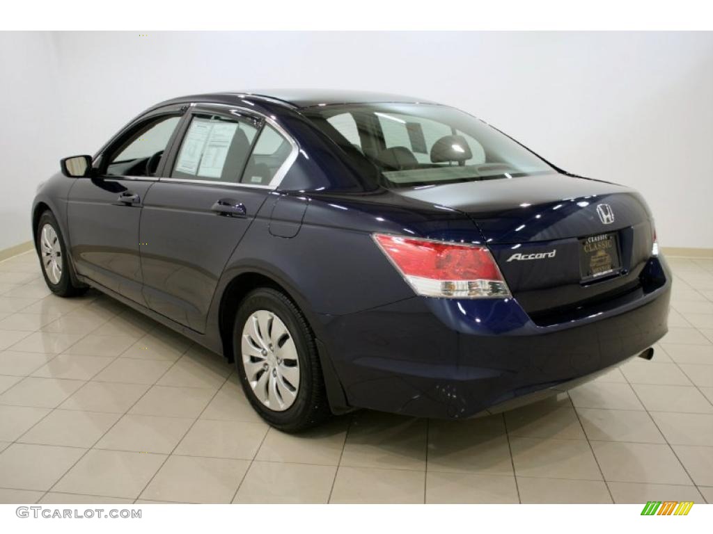 2009 Accord LX Sedan - Royal Blue Pearl / Gray photo #5