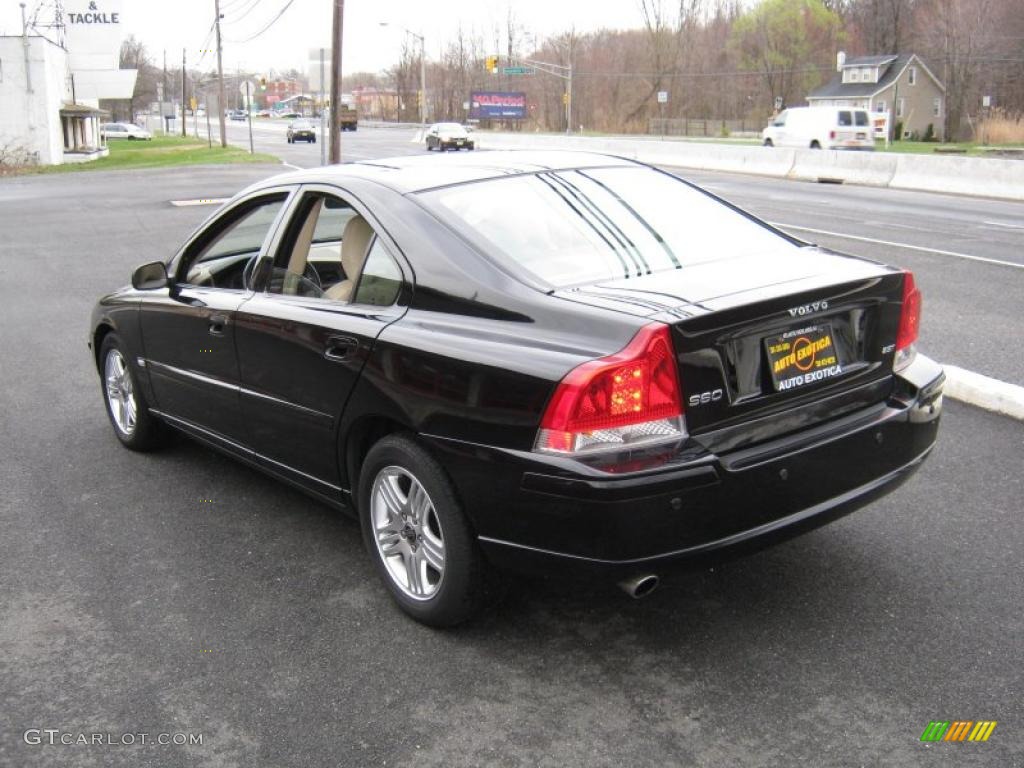 2006 S60 2.5T - Black / Taupe/Light Taupe photo #4