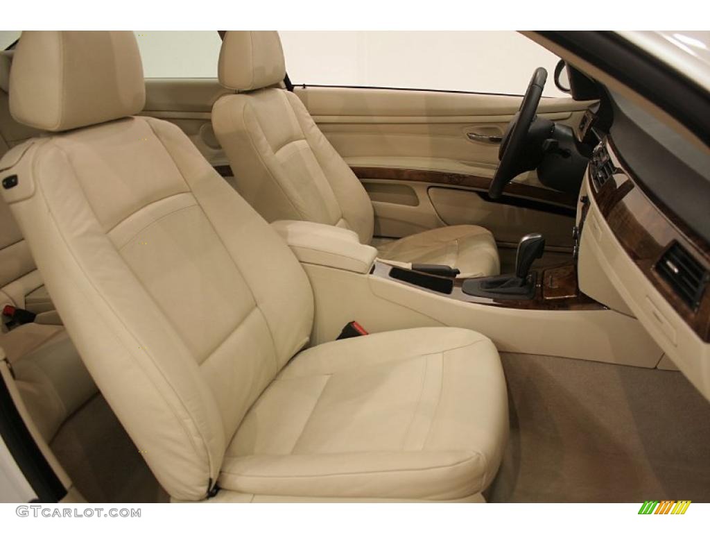 2007 3 Series 328xi Coupe - Alpine White / Cream Beige Dakota Leather photo #23