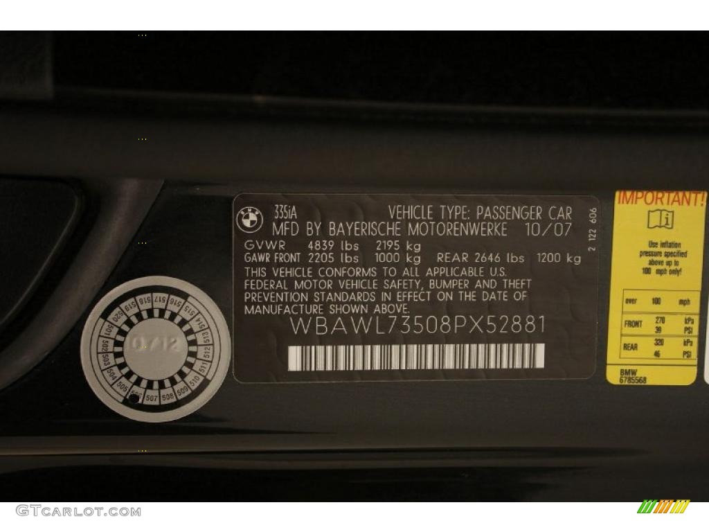 2008 3 Series 335i Convertible - Black Sapphire Metallic / Saddle Brown/Black photo #41