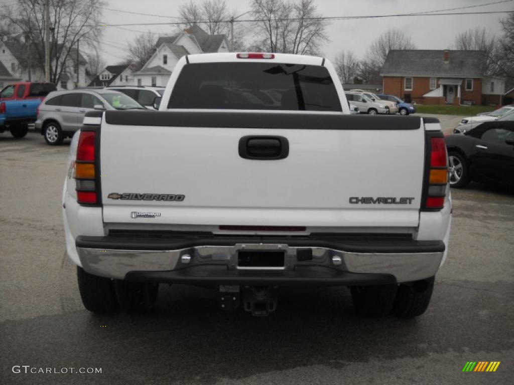 2002 Silverado 3500 LT Crew Cab 4x4 Dually - Summit White / Graphite photo #8