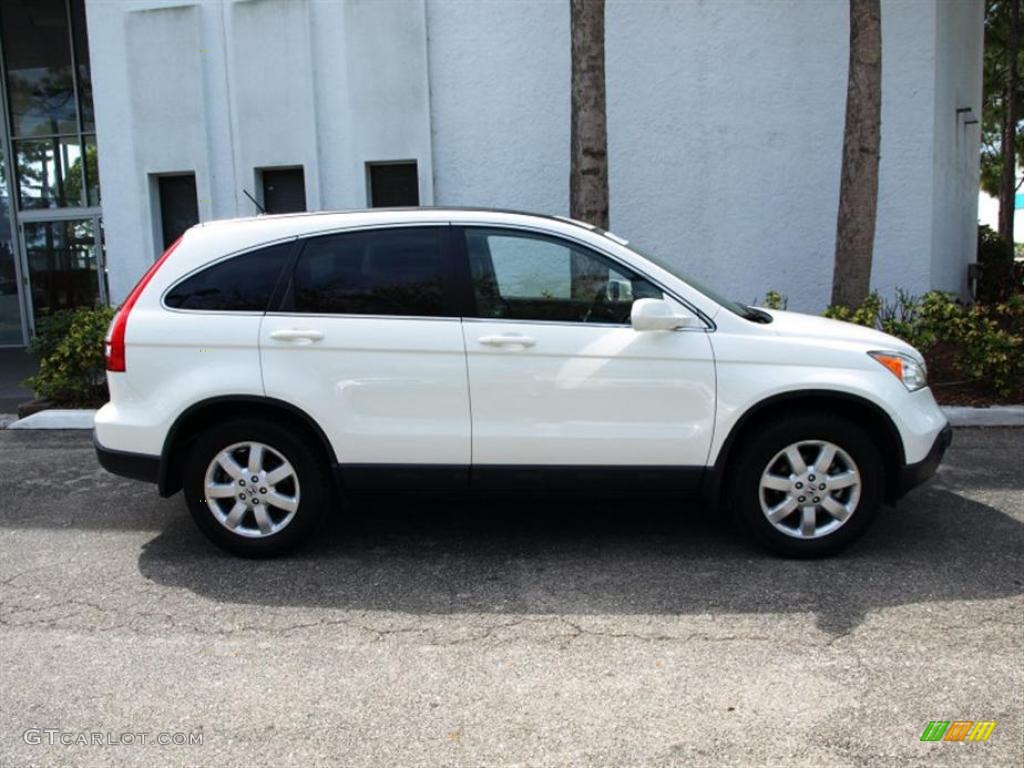 2007 CR-V EX-L - Taffeta White / Gray photo #2