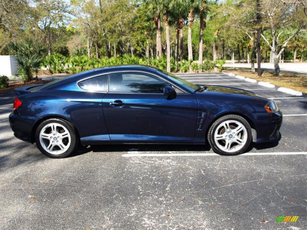 2006 Tiburon GS - Moonlit Blue Metallic / Black photo #2
