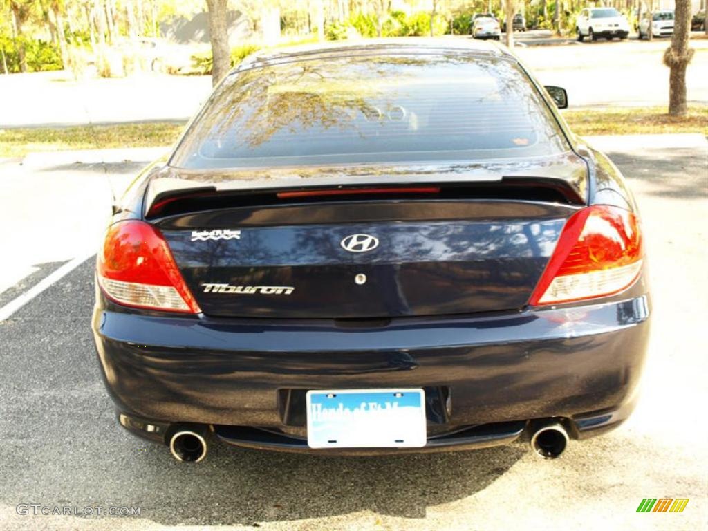 2006 Tiburon GS - Moonlit Blue Metallic / Black photo #4