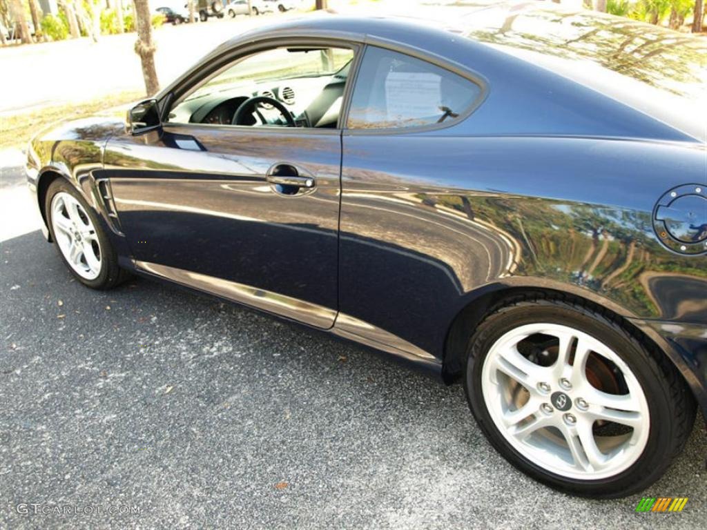 2006 Tiburon GS - Moonlit Blue Metallic / Black photo #6