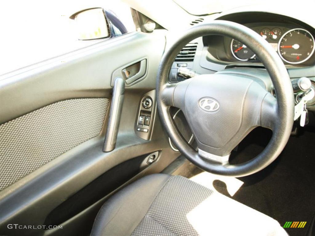 2006 Tiburon GS - Moonlit Blue Metallic / Black photo #10