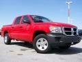 2008 Flame Red Dodge Dakota SXT Crew Cab 4x4  photo #1