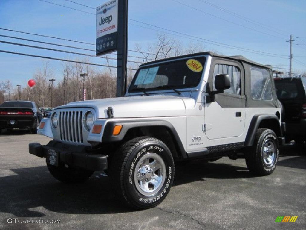 Bright Silver Metallic Jeep Wrangler