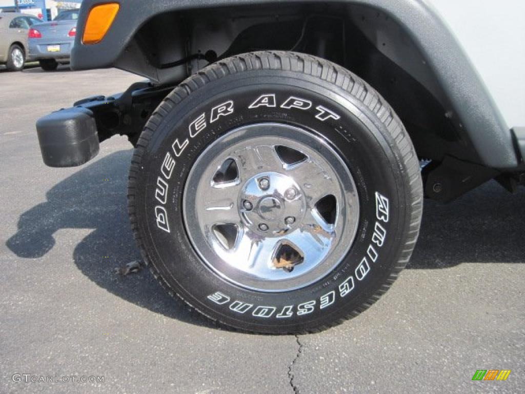 2004 Wrangler SE 4x4 - Bright Silver Metallic / Dark Slate Gray photo #7