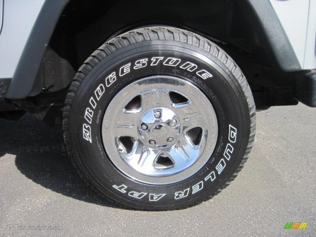 2004 Wrangler SE 4x4 - Bright Silver Metallic / Dark Slate Gray photo #8