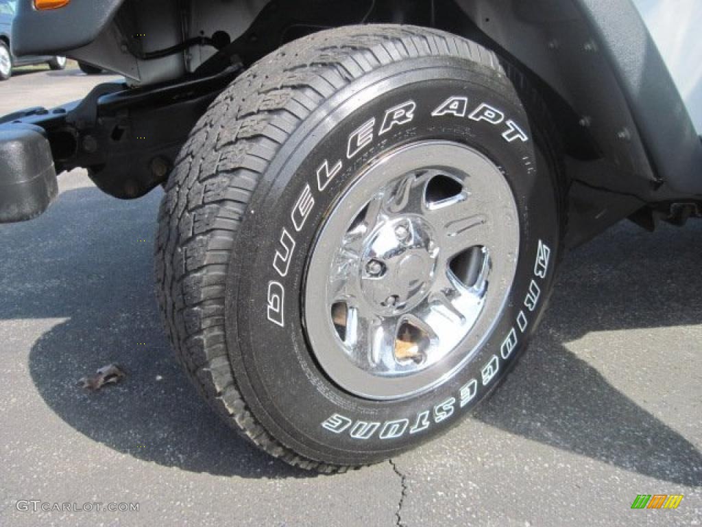 2004 Wrangler SE 4x4 - Bright Silver Metallic / Dark Slate Gray photo #11