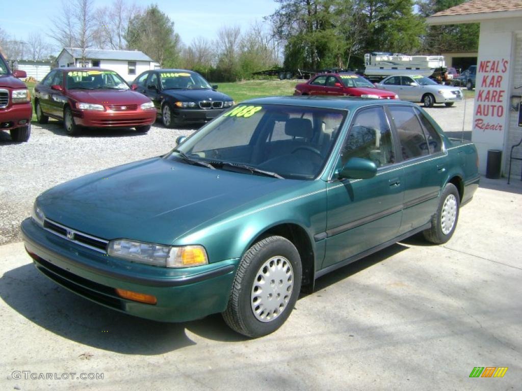 1992 Accord LX Sedan - Arcadia Green Pearl / Beige photo #1