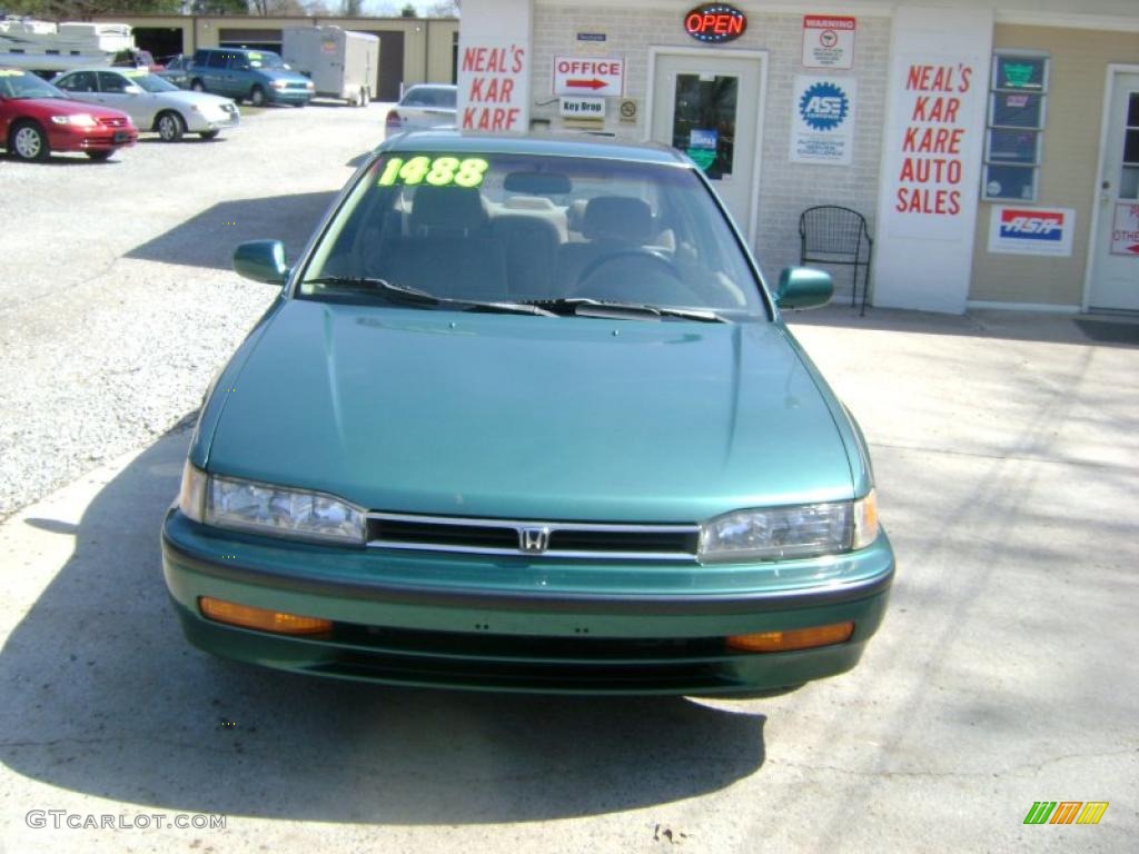 1992 Accord LX Sedan - Arcadia Green Pearl / Beige photo #3