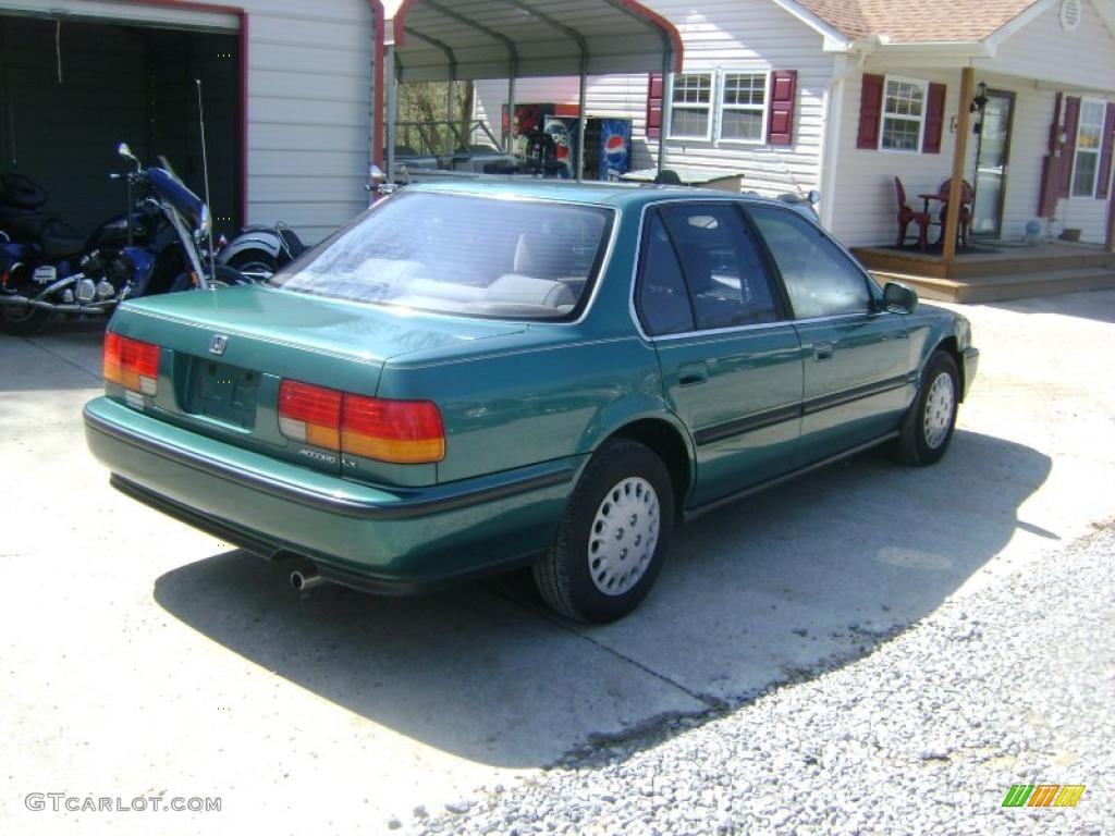1992 Accord LX Sedan - Arcadia Green Pearl / Beige photo #7