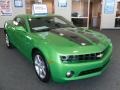 2010 Synergy Green Metallic Chevrolet Camaro LT Coupe Synergy Special Edition  photo #5
