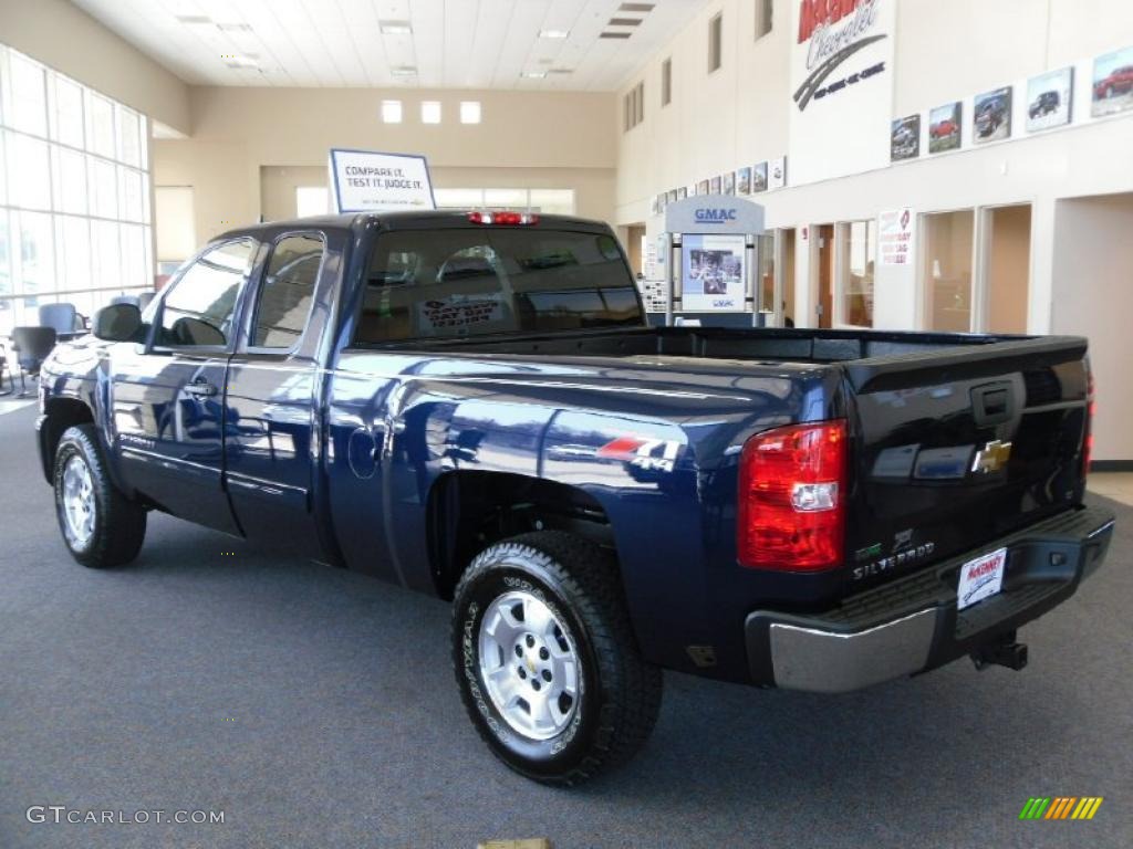 2010 Silverado 1500 LT Extended Cab 4x4 - Imperial Blue Metallic / Ebony photo #2