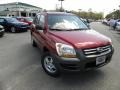 2007 Volcanic Red Kia Sportage LX  photo #1