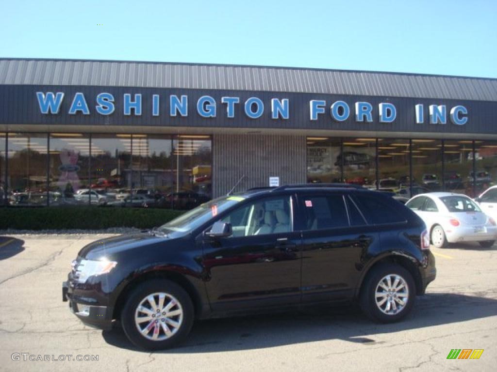 2007 Edge SEL AWD - Black / Medium Light Stone photo #1