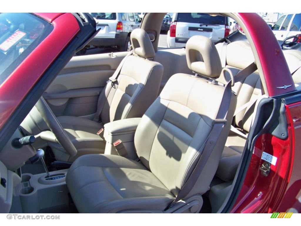 2006 PT Cruiser Touring Convertible - Inferno Red Crystal Pearl / Pastel Pebble Beige photo #12