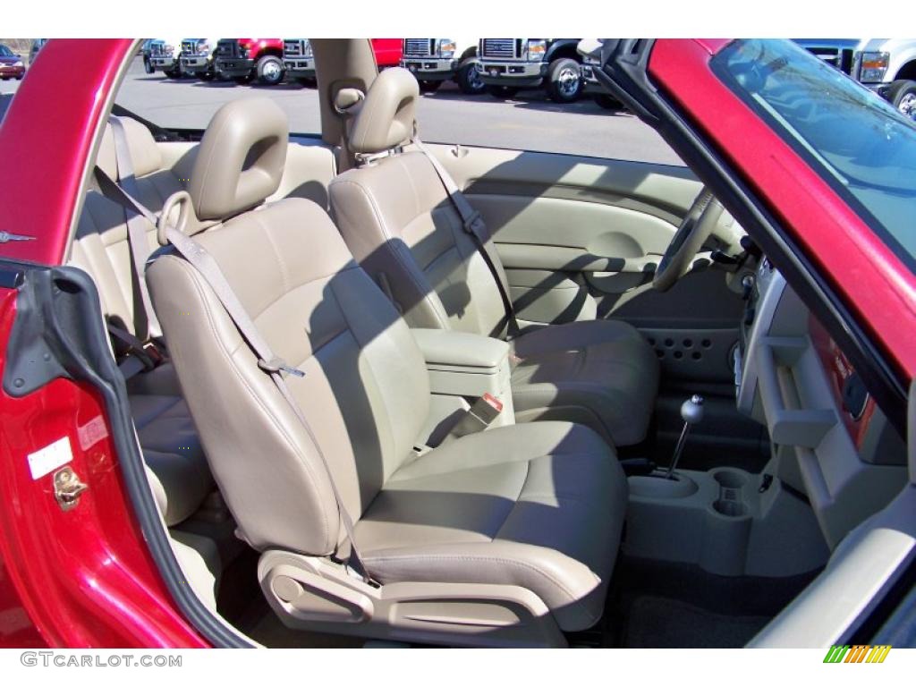 2006 PT Cruiser Touring Convertible - Inferno Red Crystal Pearl / Pastel Pebble Beige photo #16