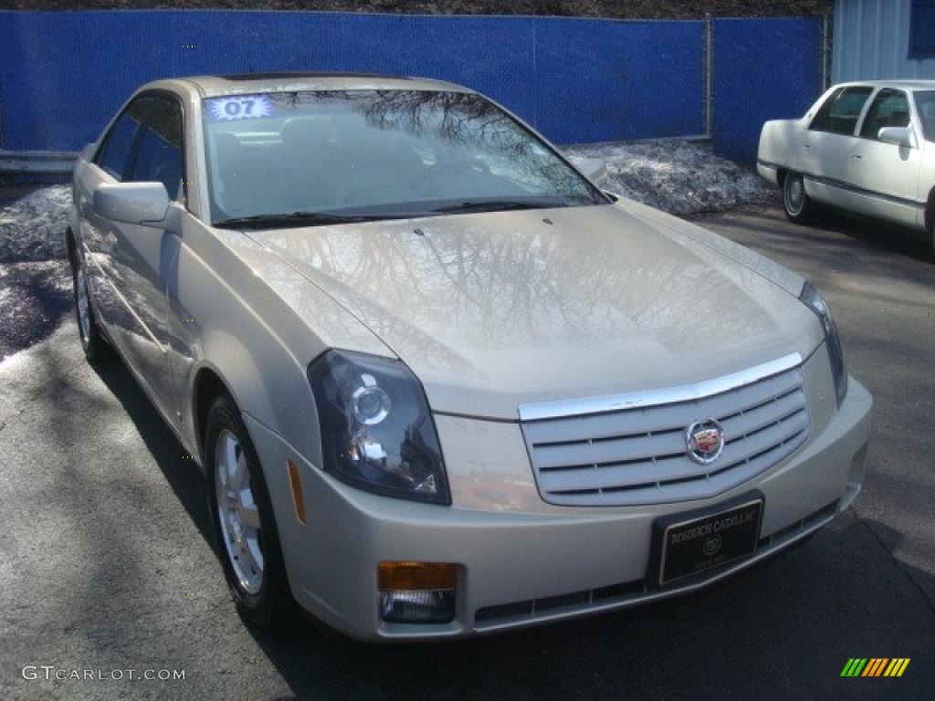 2007 CTS Sedan - Gold Mist / Cashmere photo #6