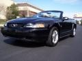 2001 Black Ford Mustang V6 Convertible  photo #23