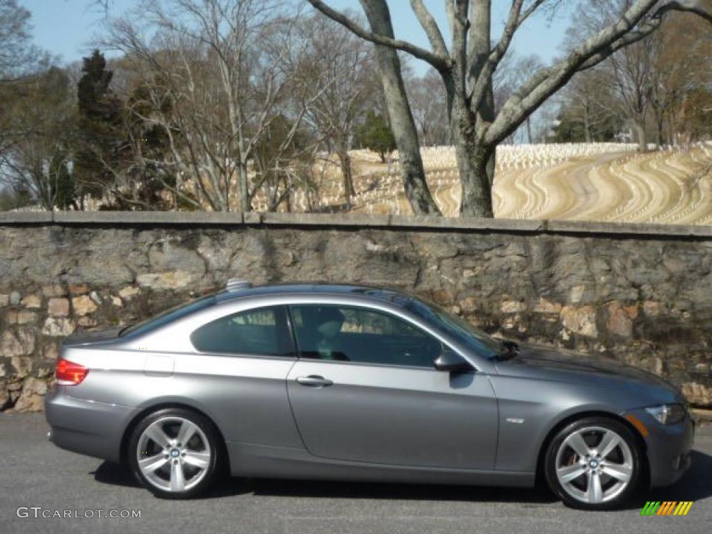 2007 3 Series 335i Coupe - Space Gray Metallic / Black photo #5