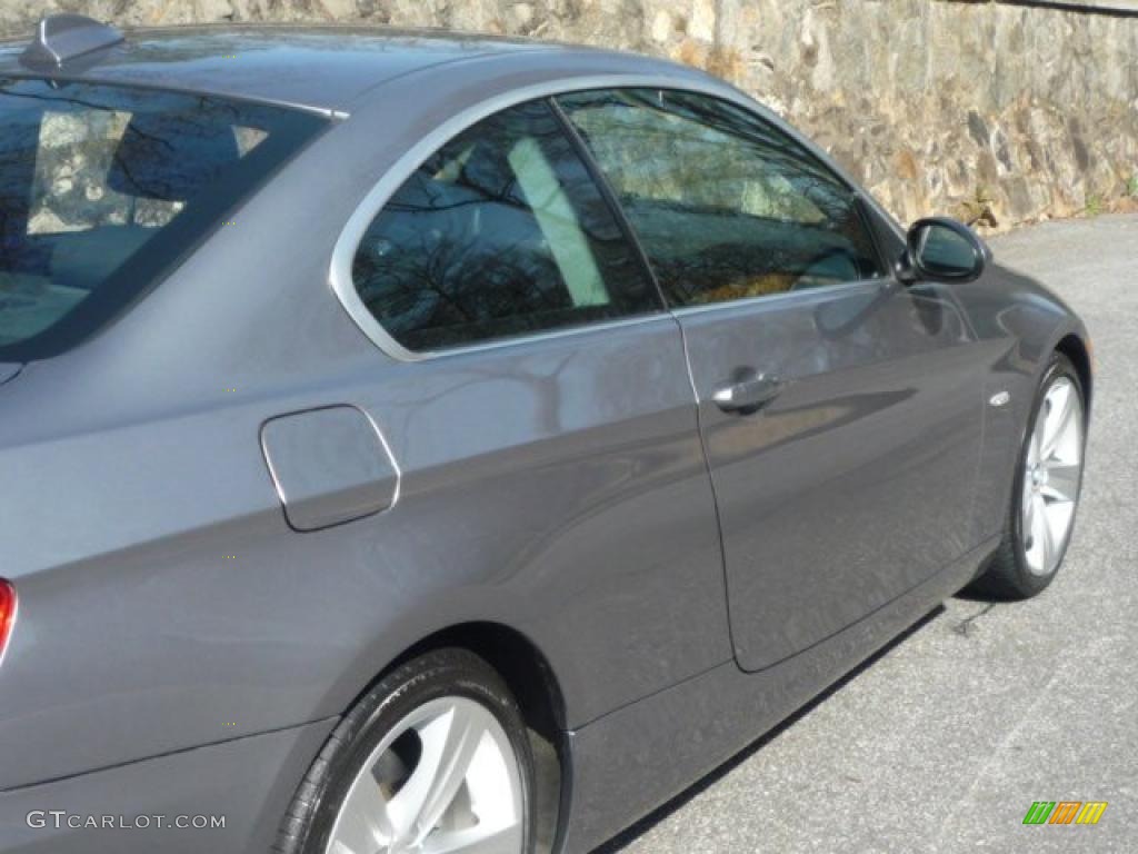 2007 3 Series 335i Coupe - Space Gray Metallic / Black photo #12