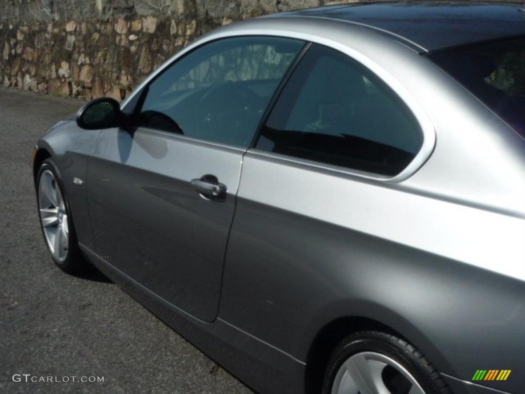 2007 3 Series 335i Coupe - Space Gray Metallic / Black photo #14