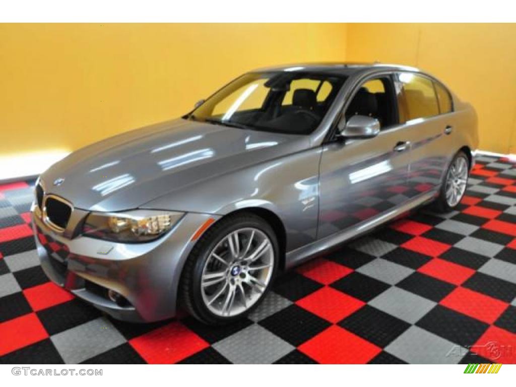 2009 3 Series 335xi Sedan - Space Grey Metallic / Black photo #3