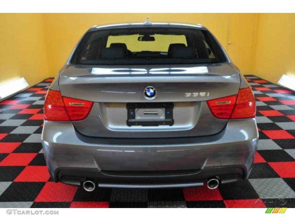 2009 3 Series 335xi Sedan - Space Grey Metallic / Black photo #5