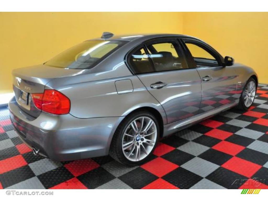 2009 3 Series 335xi Sedan - Space Grey Metallic / Black photo #6