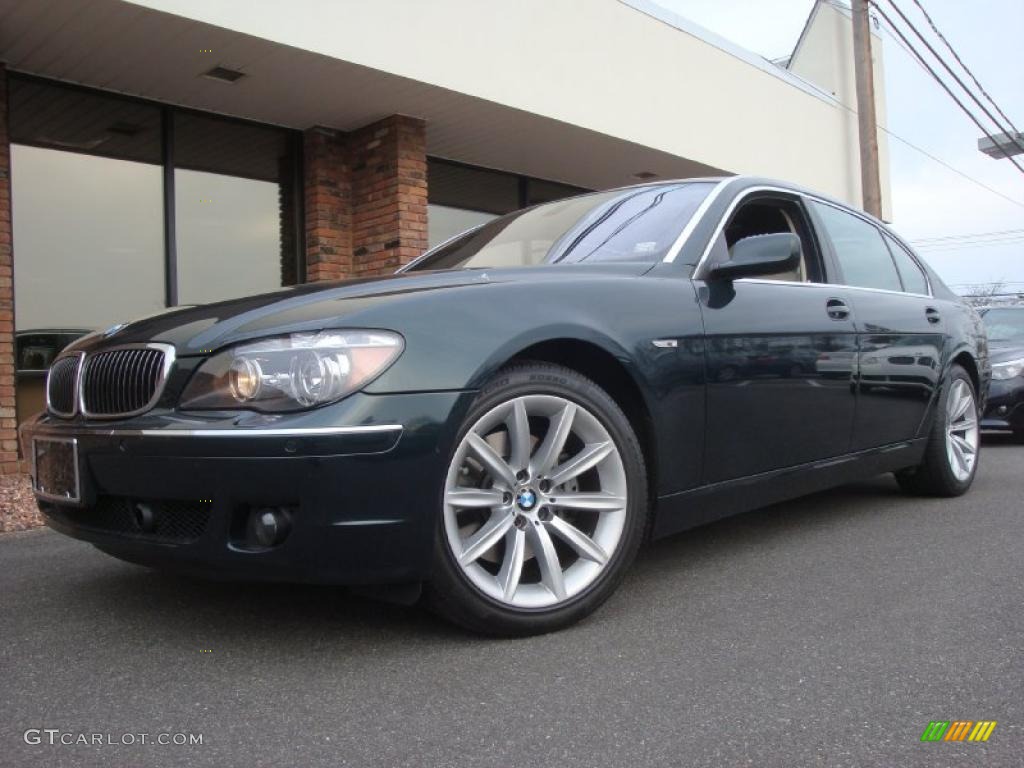 2007 7 Series 750Li Sedan - Deep Green Metallic / Cream Beige photo #1