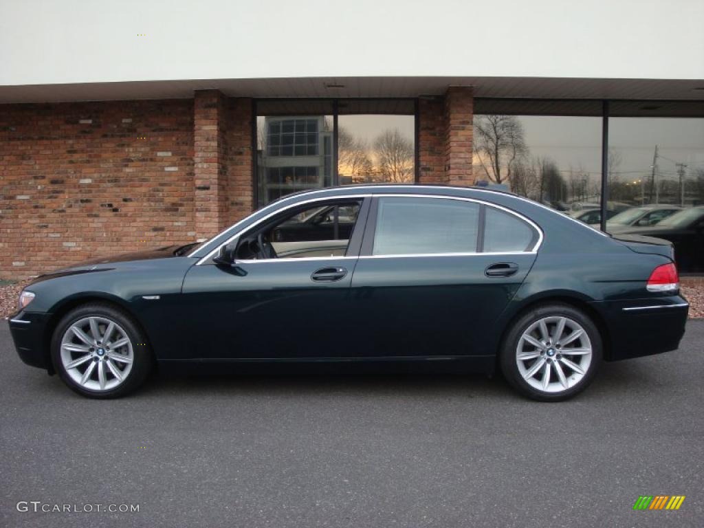 2007 7 Series 750Li Sedan - Deep Green Metallic / Cream Beige photo #3