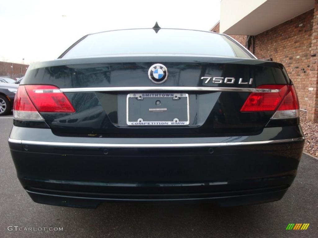 2007 7 Series 750Li Sedan - Deep Green Metallic / Cream Beige photo #5
