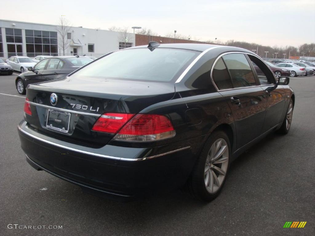 2007 7 Series 750Li Sedan - Deep Green Metallic / Cream Beige photo #6