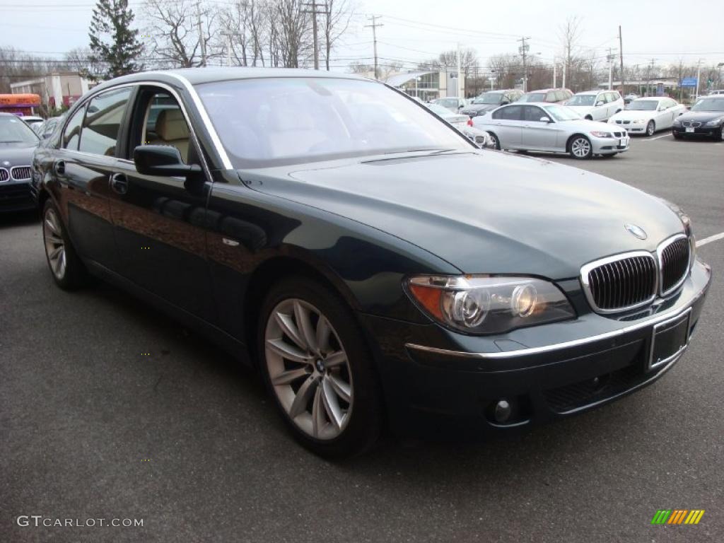 2007 7 Series 750Li Sedan - Deep Green Metallic / Cream Beige photo #7