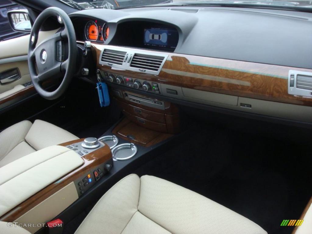 2007 7 Series 750Li Sedan - Deep Green Metallic / Cream Beige photo #9