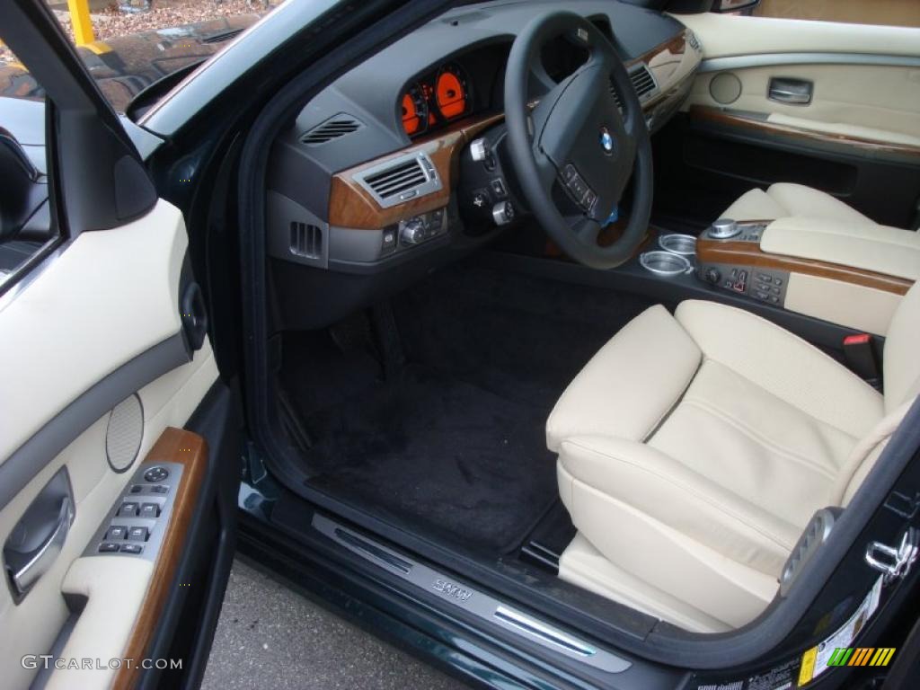 2007 7 Series 750Li Sedan - Deep Green Metallic / Cream Beige photo #12