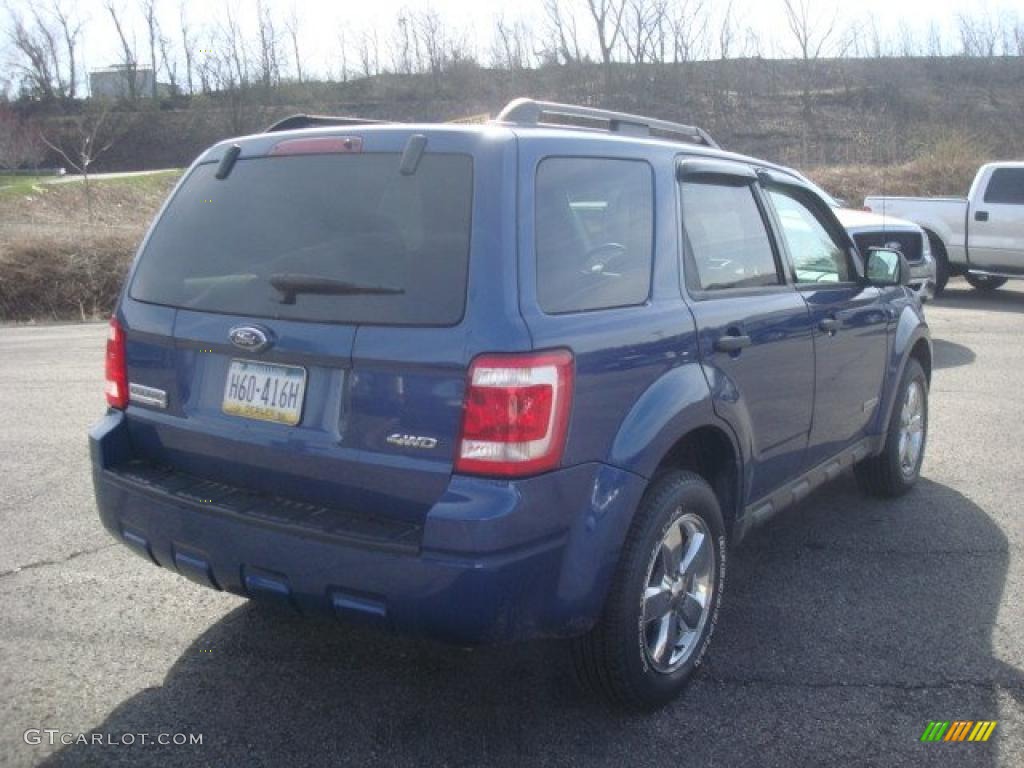 2008 Escape XLT V6 4WD - Vista Blue Metallic / Stone photo #3